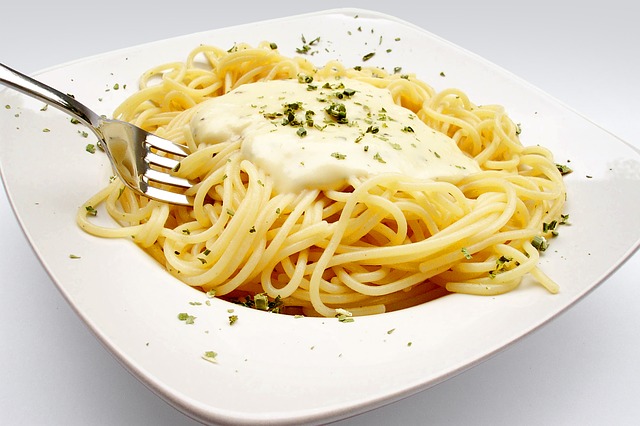 Spaghettis crème fraîche°