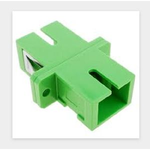 Coupleur Fibre  Optique Monomode SC-APC/SC-APC Simple Vert