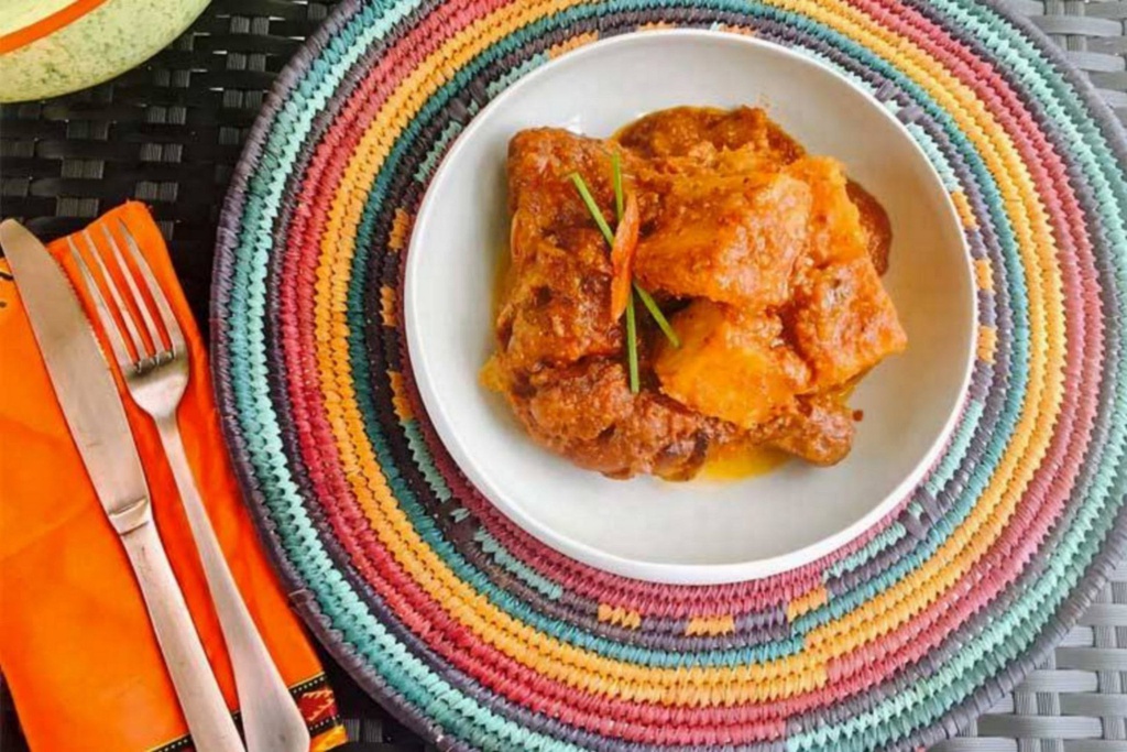 Citrouille d'igname au poulet