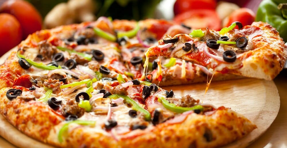 Pizza vegetarienne nature