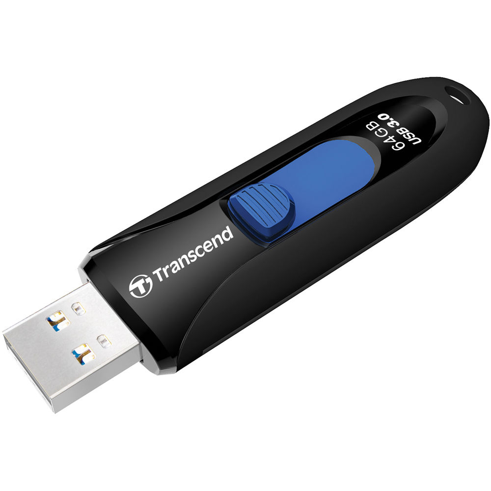 Clé USB TRANSCEND - 64GB,USB3.1, Pen Drive, Classic, Black