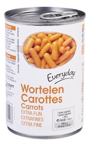EVERYDAY CAROTTES TRÈS FINES CONS 400G