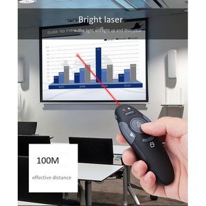 2.4 Ghz USB Sans Fil Présentateur Rouge Laser Stylo Pointeur PPT Télécommande Avec Pointeur Portable Pour Présentation PowerPoint
