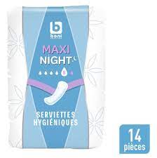 BONI SERVIETTE HYGIÉNIQUE NIGHT 14PC