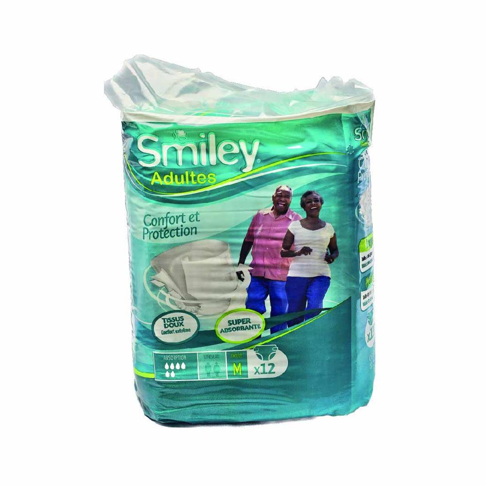 COUCHE ADULTE SMILEY MEDIUM 12