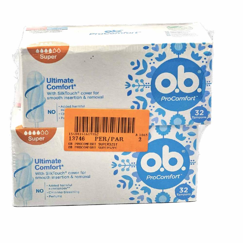 OB TAMPON PROCOMFORT SUPER 32PC