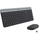 Logitech MK470 Combo Clavier Et Souris Sans Fil Pour Windows, 2,4 GHz Avec Récepteur USB Unifying, Ultra-Fin, Discret, Batterie Longue Durée