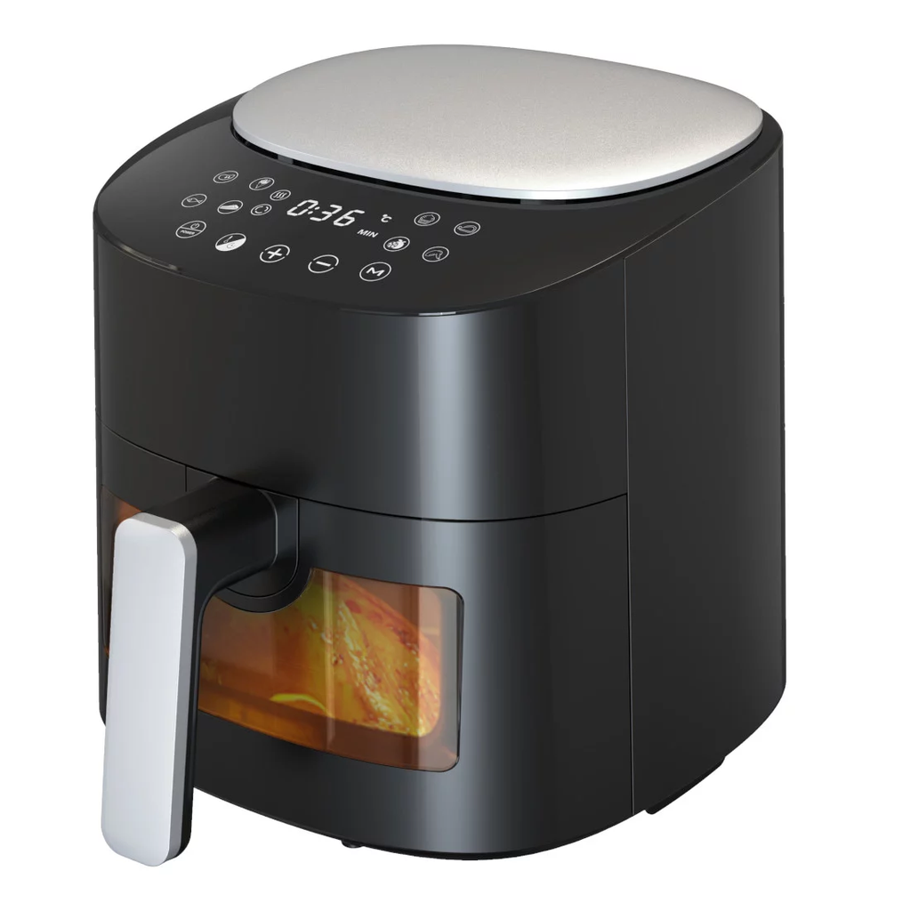  AF9001TA-GS - FRITEUSE A AIR NASCO/3.7LT CASIER-4.3LT TIROIR/80-220°/1300W/ECRAN TACTILE/2PC/CT/NOIR