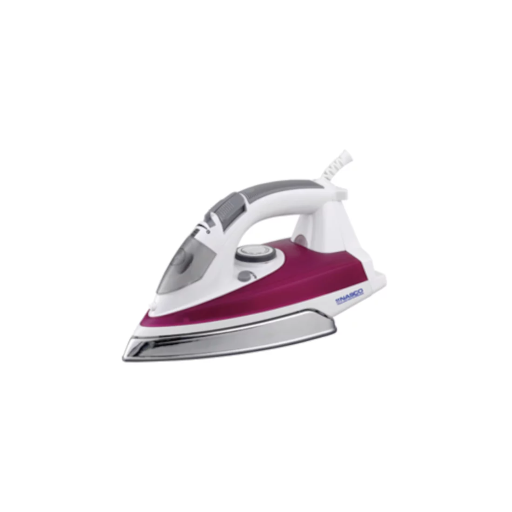  NAS-FR270ST - FER A REPASSER A VAPEUR NASCO 2200W / COULEUR ROSE BLANC/ 10pcs/ct