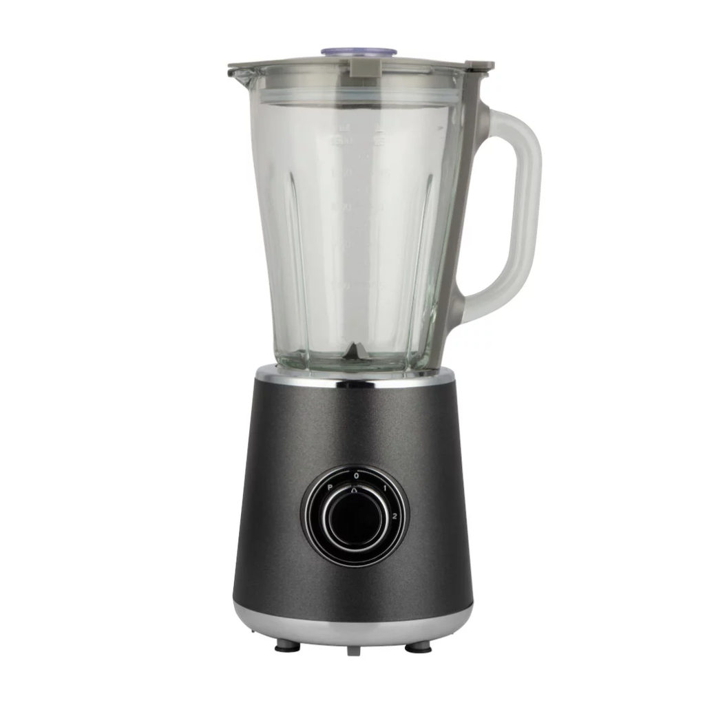  BL9003-GS - MIXEUR NASCO 1.5LT 500W/ BOCAL EN VERRE/PLASTIC BODY/2 VIT./2/CT