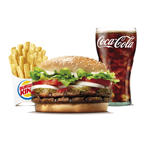 Menu Double Whopper + Onion Rings