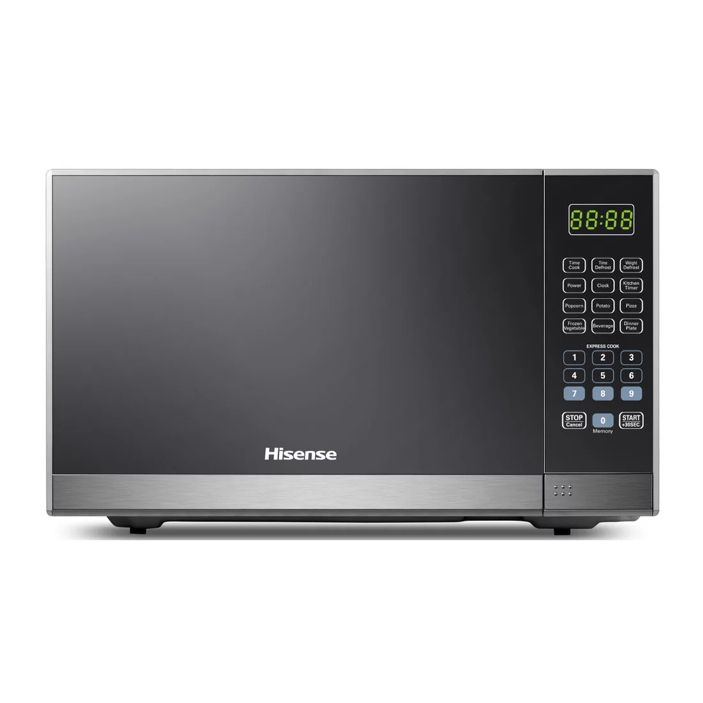  H36MOMMI - MICRO-ONDE HISENSE/36 LT/1000W/SILVER-MIRROIR/ECRAN TACTILE/SANS POIGNEE/11 POWER LEVELS