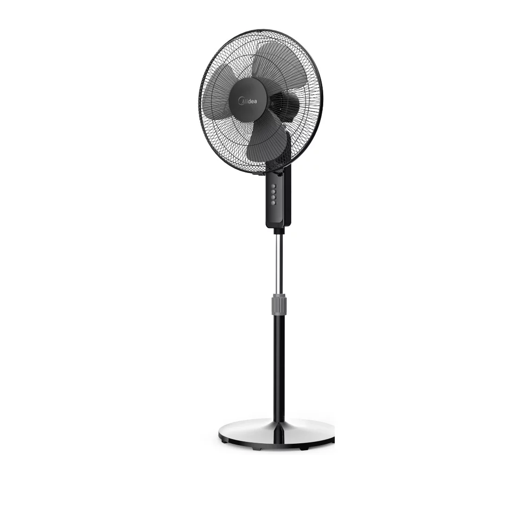  VENT_FS40-19K - VENTILATEUR A PIED MIDEA/ 3 HELICES/ COULEUR NOIR-GRIS/ 3 VITESSES/ HAUTEUR REGLABLE