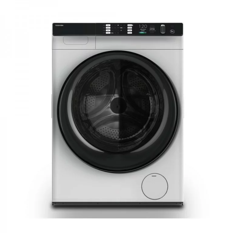  TWD-BJ90W4CMWK - MACHINE A LAVER 8KG + SECHAGE 8KG TOSHIBA FRONT LOAD BLANC-NOIR / 220-240V / INVERT