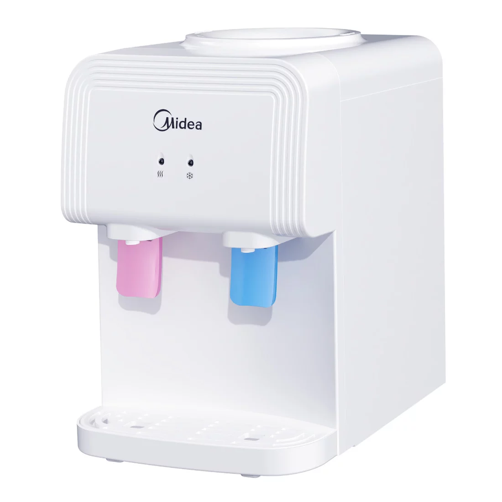  YD1539T - DISTRIBUTEUR D'EAU DE TABLE MIDEA / BLANC/ EAU CHAUDE ET FROIDE/ COMPACT ET PORTATIF