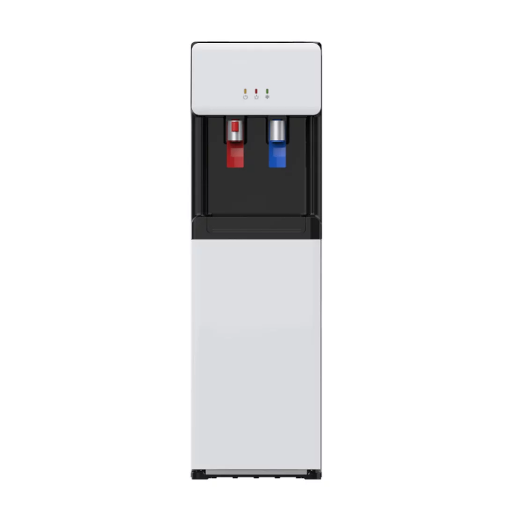  YL1675S-W - DISTRIBUTEUR D'EAU MIDEA/2 ROBINETS/220-240V/ARGENT/VERR. DE SECURITE