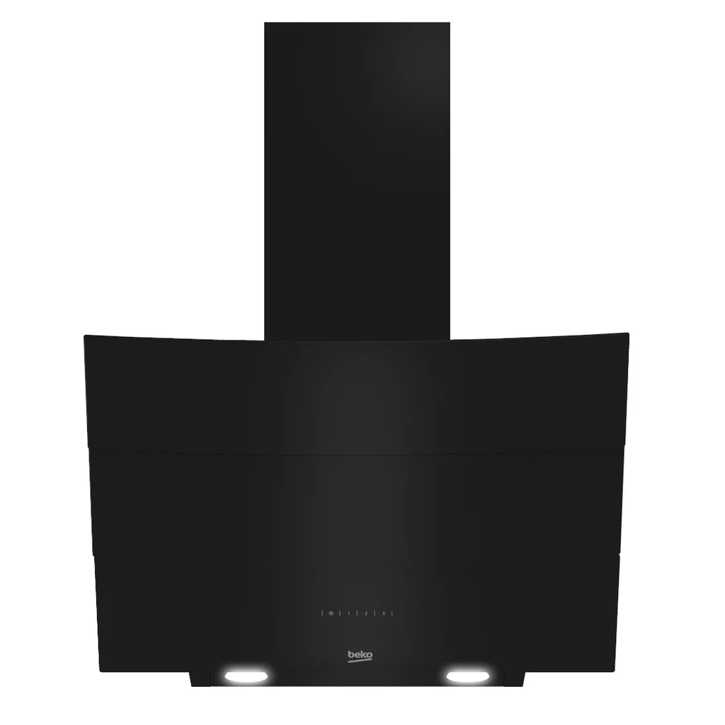  BEKO_HCA62640BE - HOTTE BEKO 60cm / PLAN INCLINE / NOIR LAQUE