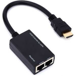 Ego Câble Adaptateur 1080P HDMI Extender Vers RJ45, CAT5e CAT6 LAN De Distance De Transmission Max 30M
