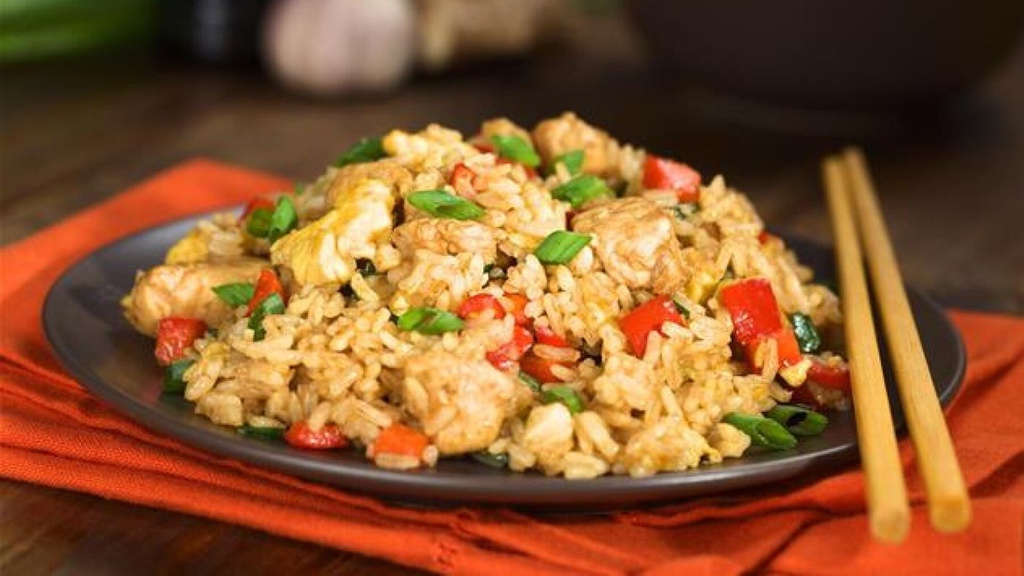  Riz poulet sauté