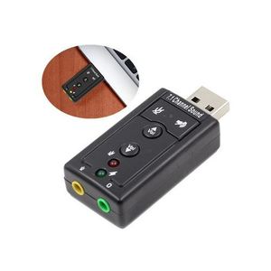 Carte De Son - Adaptateur De Carte USB Vers Casque 3,5 Mm - Noir