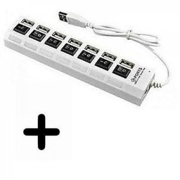 Multi-Port USB 7 En 1 Avec Contact + Cle USB 32Gb Offerte