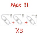 Lot De 3 Câbles USB Compatible / Android - Blanc