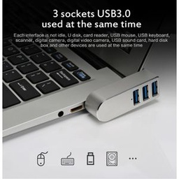 Hub USB Rotatif Universel, 4 Ports USB 3.0, Avec Câble, Haute Vitesse, Mini Prise, Modèle De Séparation, PC