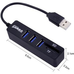 Lecteur Carte Mémoire SD / TF + 3 Ports USB 2.0