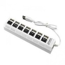 Multi-Port USB 7 En 1 Avec Contact - Blanc