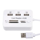 USB 2.0 - 3 Ports Card Reader