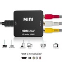 Adaptateur Mini HDMI2AV Convertisseur Vidéo Boîte Pour PS3, Magnétoscope, DVD, PALMTSC, PC