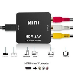 Adaptateur Mini HDMI2AV Convertisseur Vidéo Boîte Pour PS3, Magnétoscope, DVD, PALMTSC, PC