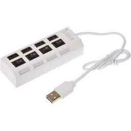 Gvado USB 2.0 Hub 4 Port With On/Off Switch Support External 500GB Hdd