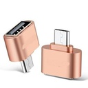 Lot De 2 Adaptateurs USB-OTG Type Classique - Compatible Tablettes Et Smartphones Android -Or