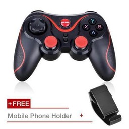 Manette De Jeux - Compatible Smartphone &amp; Ordinateur - Bluetooth - Compatible Android/iOs/Win - Noir