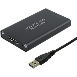 Boitier Pour SSD MSATA + Cable - Noir