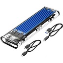 Orico Boitier Pour SSD M2 NVME PCIE + Cable - Bleu