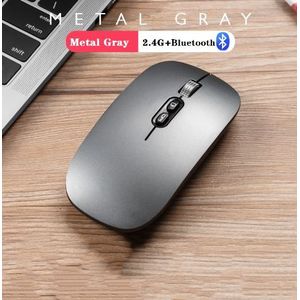 Souris Sans Fil Morandi Color Rose, Double Mode 2.4G Et Bluetooth 5.2, Silencieuse Et Rechargeable