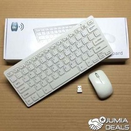 Mini Clavier Sans Fil + Souris Optique Sans Fil
