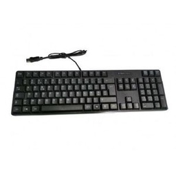 Cr CLAVIER USB AZERTY FILAIRE STANDARD-NOIR