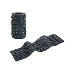 Clavier Flexible En Silicone Filaire Rollup Pour PC Portable - Noir