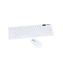 Clavier Sans Fil + Souris Sans Fil - Wireless 2.4 G Keybord Touches - Blanc Ou Noir