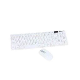 Clavier Sans Fil + Souris Sans Fil - Wireless 2.4 G Keybord Touches - Blanc Ou Noir