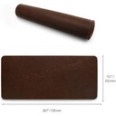 Londo Tapis De Souris En Cuir - Très Grande Taille (Cuir, Marron) PU Leather