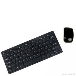 Mini Clavier Sans Fil ET Wireless Mouse Suit 2.4G  AZERTY - Noir