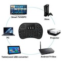 Wireless Mini Clavier Multimédia Sans Fil Rétroéclairé MFT-245 Avec Pavé Tactile - Noir