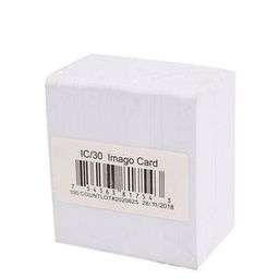 Paquet De 100 BADGES PVC - VIERGES Blanc