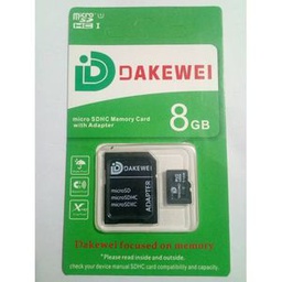 Carte Mémoire 8 Gb - Noir