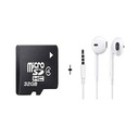Carte Memoire Micro SD - 32Go + 1 Ecouteur Offert