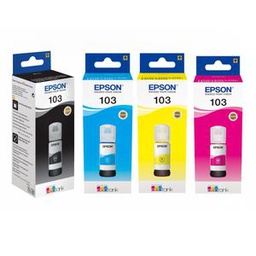 Epson Bouteille D'encre Epson 103 Noir Bleu Rouge Jaune 4 X 65ml